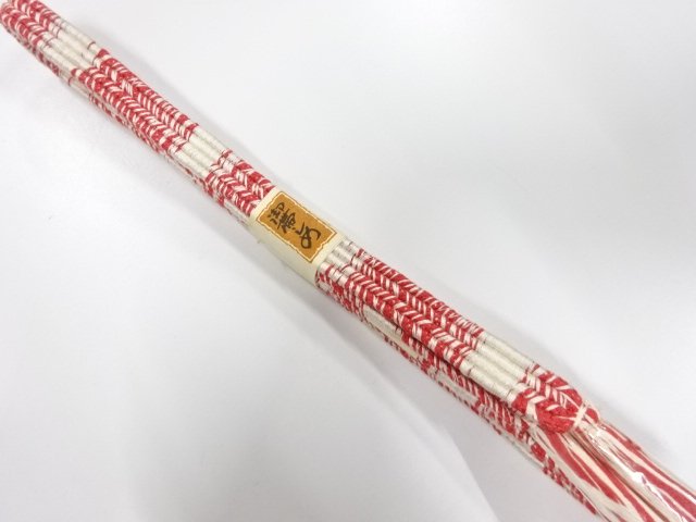 未使用品　正絹　手組帯締め